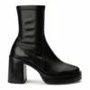 Tony Bianco Tiana Black Venice/Black Venezia 9cm Ankle Boots Hot List