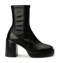 Tony Bianco Tiana Black Venice/Black Venezia 9cm Ankle Boots Hot List