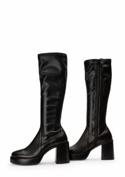 Tony Bianco Tibby Black Venice/Black Venezia 9cm Calf Boots