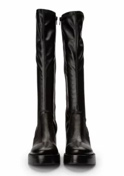 Tony Bianco Tibby Black Venice/Black Venezia 9cm Calf Boots