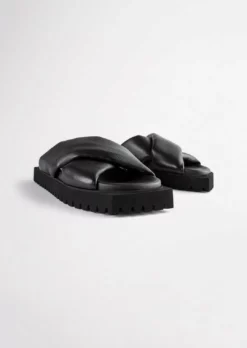 Tony Bianco Shoes Tigre Black Nappa 3cm Sandals