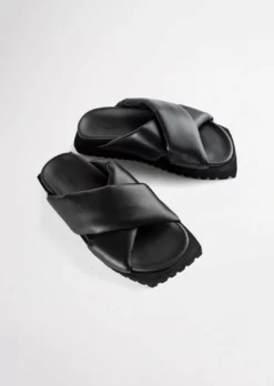 Tony Bianco Shoes Tigre Black Nappa 3cm Sandals