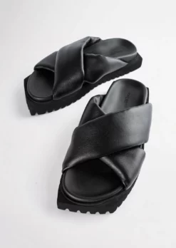 Tony Bianco Shoes Tigre Black Nappa 3cm Sandals