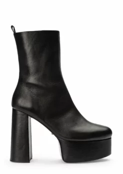 Tony Bianco Tyra Black Como 12cm Ankle Boots