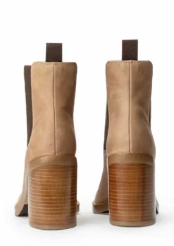 Tony Bianco Vegas Caramel Diesel 9cm Ankle Boots Shoes