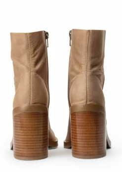 Tony Bianco Victory Caramel Diesel 9cm Ankle Boots Shoes