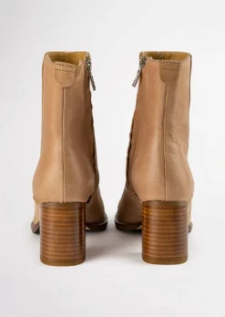 Tony Bianco Westley Caramel Diesel/Choc Wax 6.5cm Ankle Boots Shoes