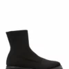Tony Bianco Weston Black Sock Knit 4.5cm Ankle Boots