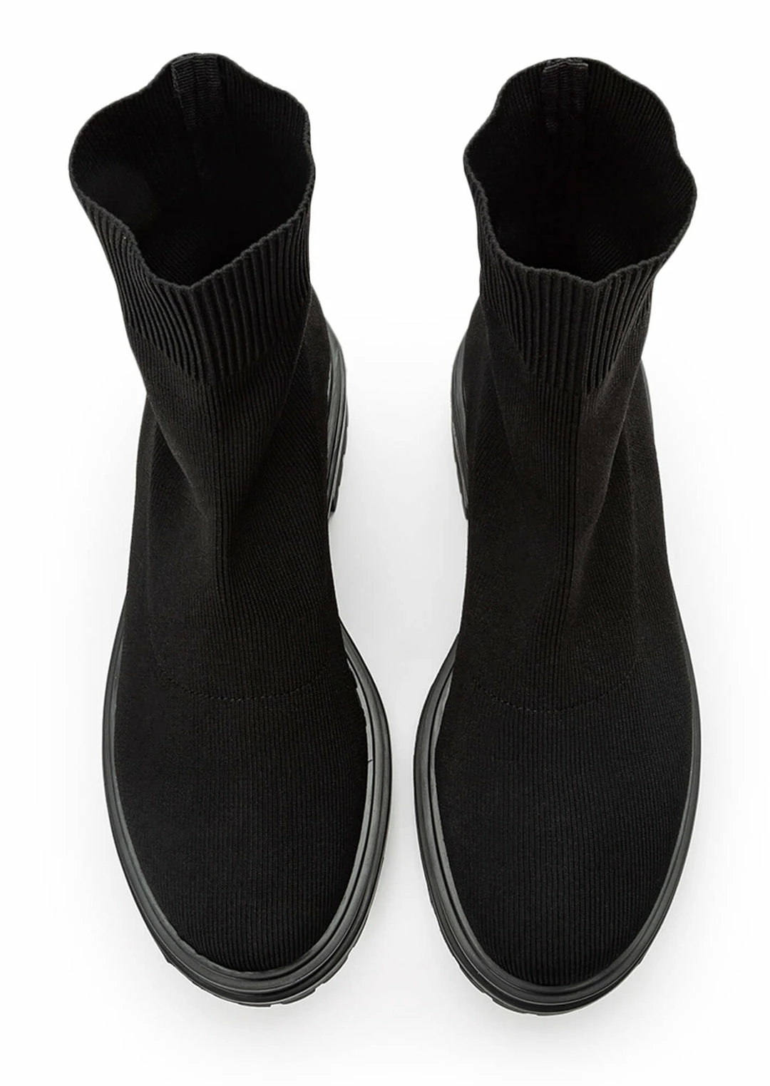 Tony Bianco Weston Black Sock Knit 4.5cm Ankle Boots 5 Tony Bianco Weston Black Sock Knit 4.5cm Ankle Boots