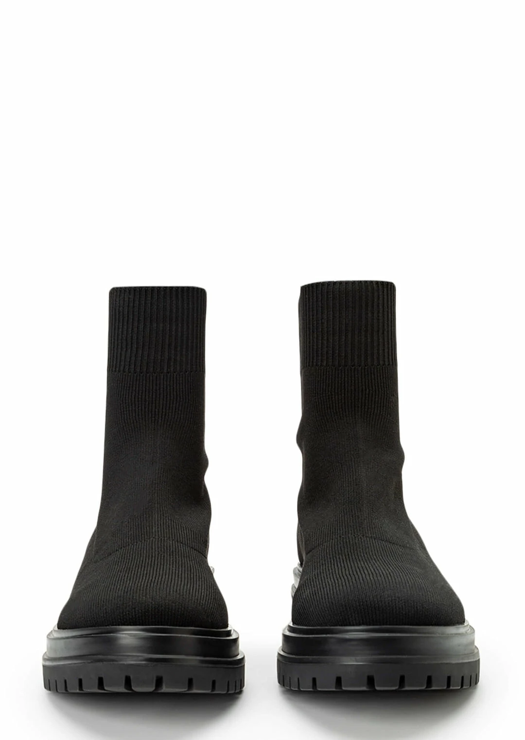 Tony Bianco Weston Black Sock Knit 4.5cm Ankle Boots 4 Tony Bianco Weston Black Sock Knit 4.5cm Ankle Boots