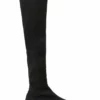 Tony Bianco Winter Black Sock Knit 4.5cm Long Boots