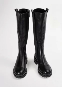 Tony Bianco Shoes Winx Black Venice 4.5cm Calf Boots