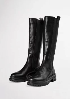 Tony Bianco Shoes Winx Black Venice 4.5cm Calf Boots