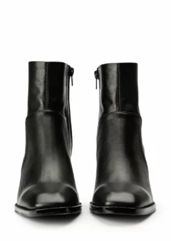 Tony Bianco Witney Black Venice 6.5cm Ankle Boots Shoes