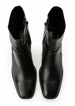 Tony Bianco Witney Black Venice 6.5cm Ankle Boots Shoes
