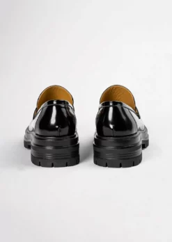 Tony Bianco Wiz Black Hi Shine 4.5cm Casual Shoes