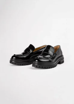 Tony Bianco Wiz Black Hi Shine 4.5cm Casual Shoes