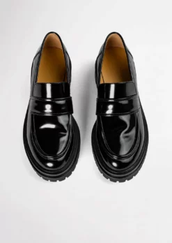 Tony Bianco Wiz Black Hi Shine 4.5cm Casual Shoes