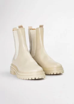 Tony Bianco Shoes Wolfe Vanilla Capretto 4.5cm Ankle Boots