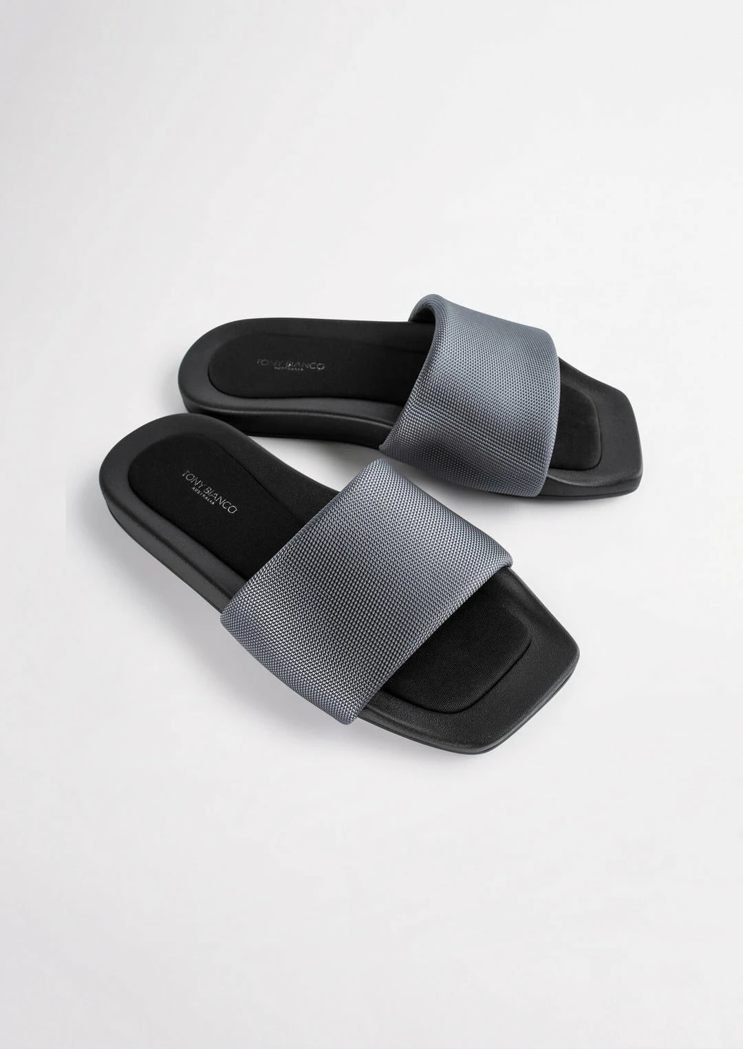 Tony Bianco York Grey Mesh 1cm Sandals 4 Tony Bianco York Grey Mesh 1cm Sandals