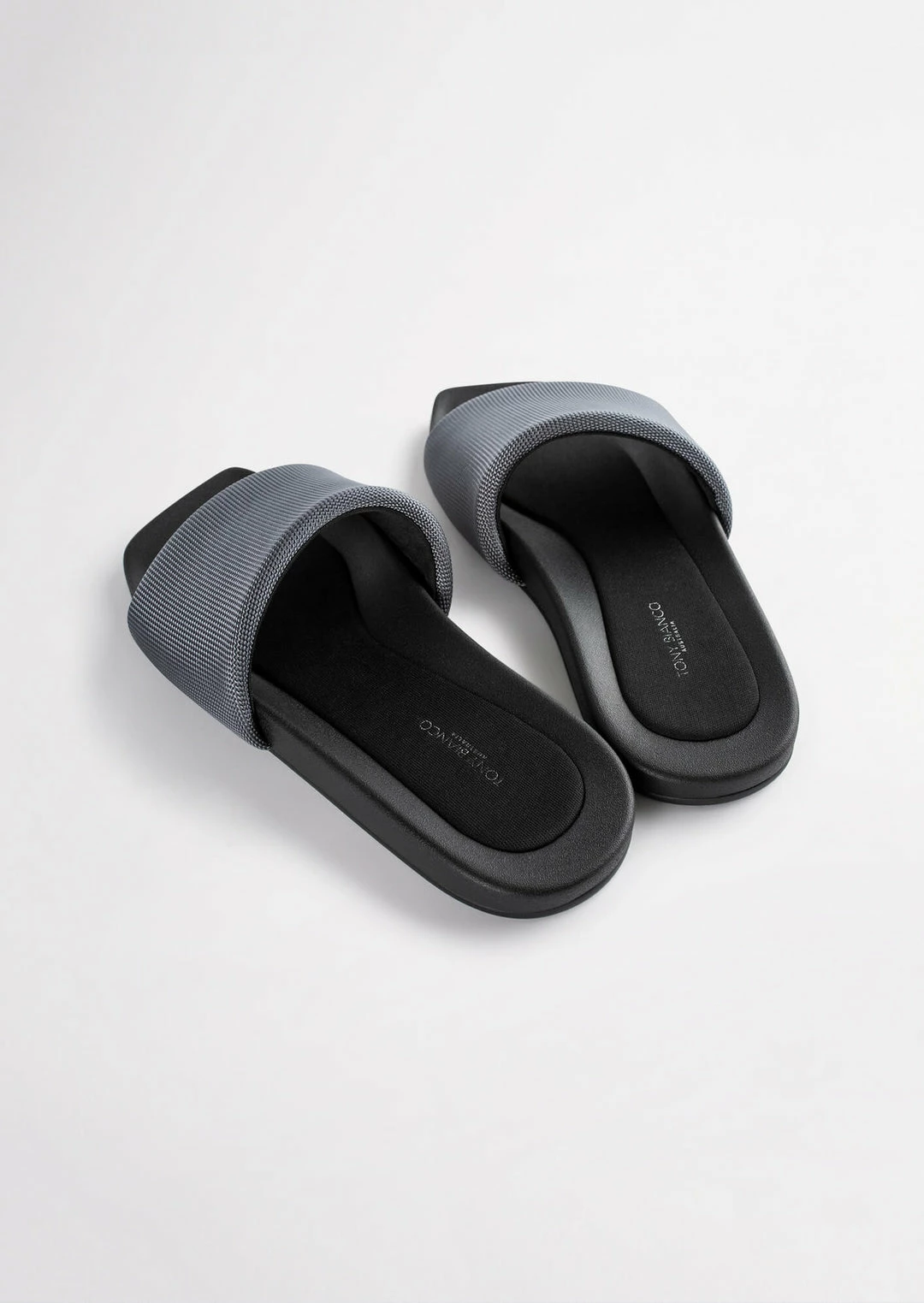 Tony Bianco York Grey Mesh 1cm Sandals 7 Tony Bianco York Grey Mesh 1cm Sandals