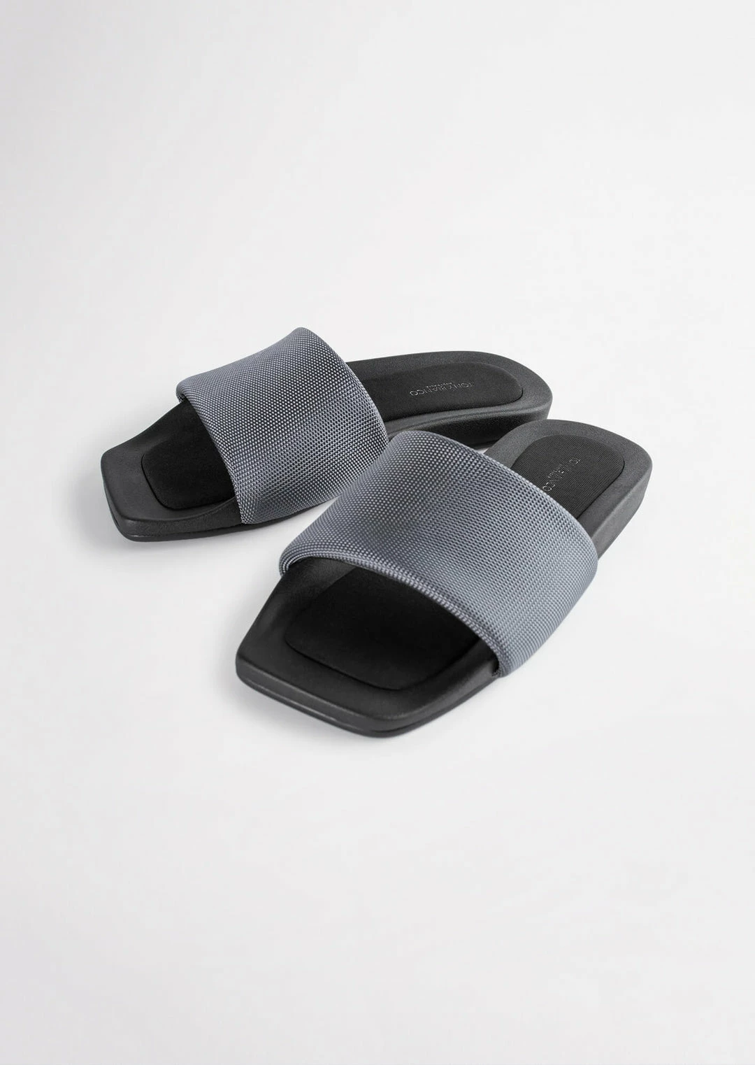 Tony Bianco York Grey Mesh 1cm Sandals 5 Tony Bianco York Grey Mesh 1cm Sandals