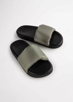 Tony Bianco Ziggy Grey Nylon 3cm Sandals Shoes