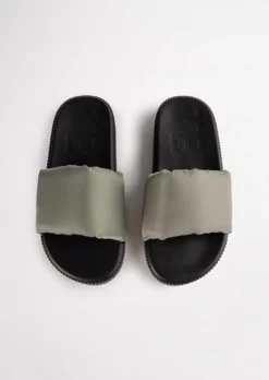 Tony Bianco Ziggy Grey Nylon 3cm Sandals Shoes