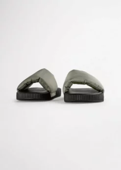 Tony Bianco Ziggy Grey Nylon 3cm Sandals Shoes