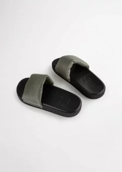 Tony Bianco Ziggy Grey Nylon 3cm Sandals Shoes